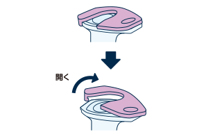バイアルのキャップをはずし、ゴム栓をアルコール綿で消毒し、自然に乾燥させます。